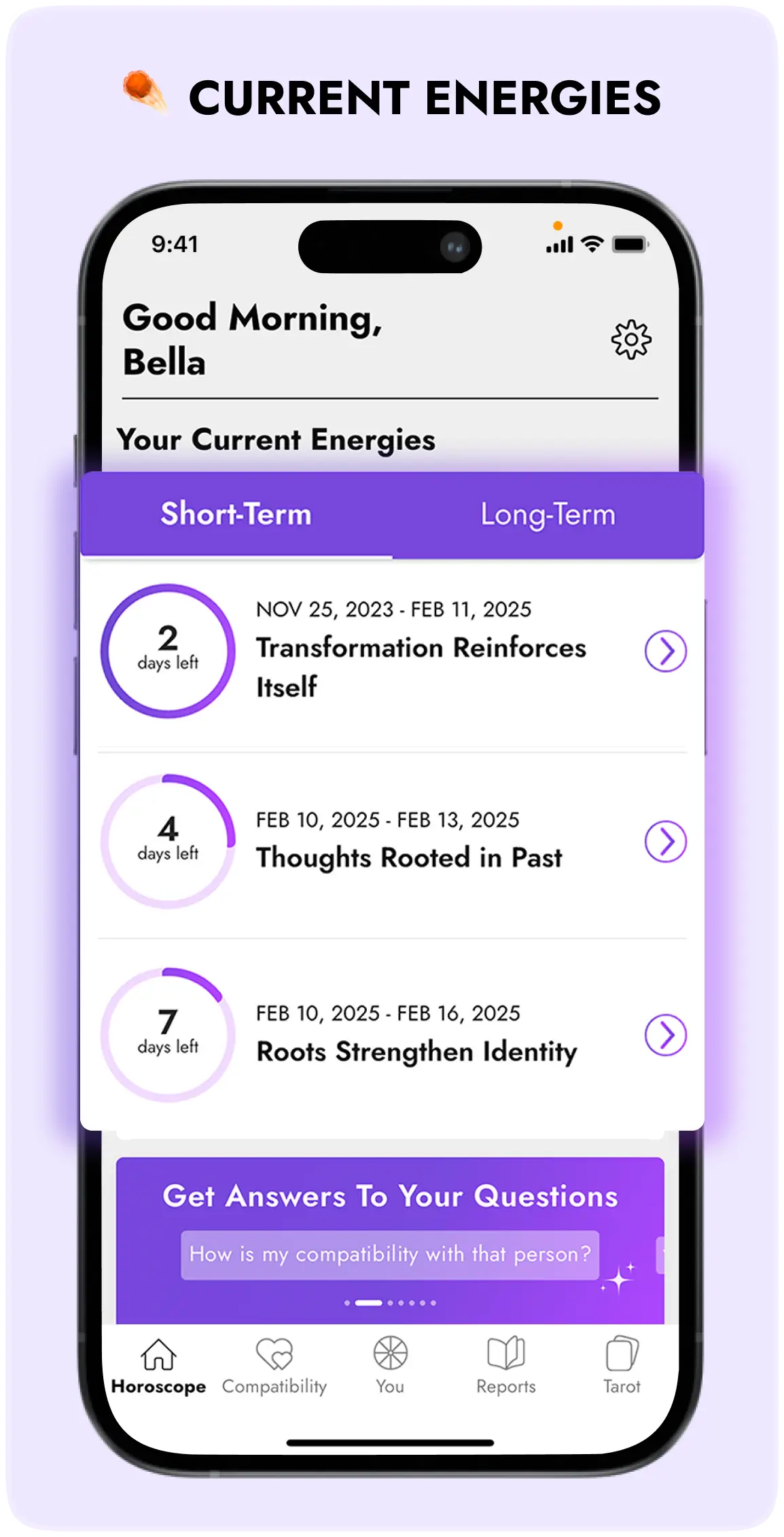 AstroBella Current Energies Screen
